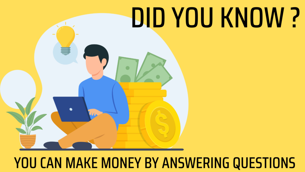 Making Money by Answering Questions